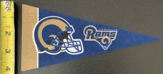 Los Angeles Rams Mini Pennant 4”x 9” Fan Souvenir Man Cave Collectible 3