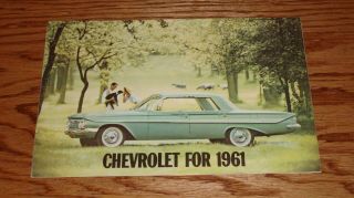 1961 Chevrolet Full Line Sales Brochure 61 Chevy Impala Corvette
