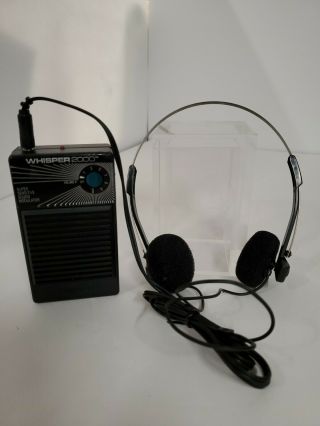 Vintage 1989 Tempest Whisper 2000 Sensitive Sound Modulator Headphones