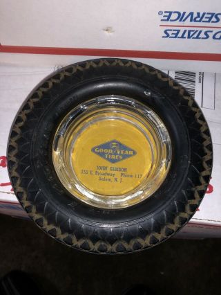 Vintage Good Year Tires Advertising Ash Tray 6”