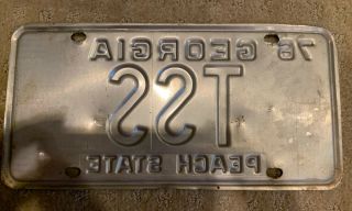 Official State of Georgia 1976 Official License Plate 2