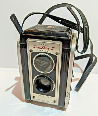 Vintage 1950s Kodak Duaflex Ii 620 Roll Film Camera With Kodet Lens Ttv