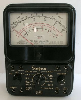 Simpson 260 Series 5 Volt Ohm Meter Milliammeter Multimeter