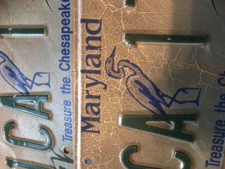 2014 MARYLAND Treasure The Chesapeake double license plates tags 3