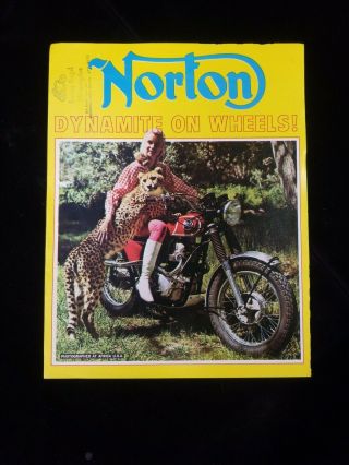 1967 Norton P11 Atlas 750 Brochure,  Scrambler G15cs Isolastic Amal