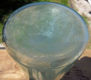 Antique CLARKE FRUIT JAR CO.  CLEVELAND,  O.  Jar - Light Aqua 3