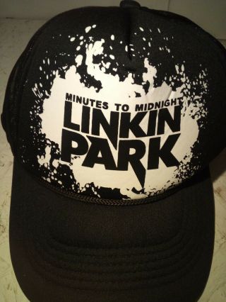 Vintage Linkin Park Ball Cap Minutes To Midnight Concert Hat