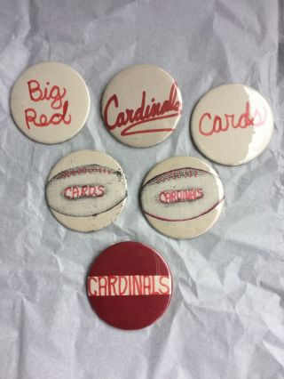 Vintage Stanford Cardinals Red Pinback Buttons Stanford University Football
