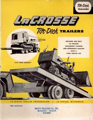 Brochure - La Crosse Tandem Axle Tilt Deck Trailers.