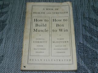 Antique Book Of Health Strength How To Build Muscle How To Box To Win From 1900