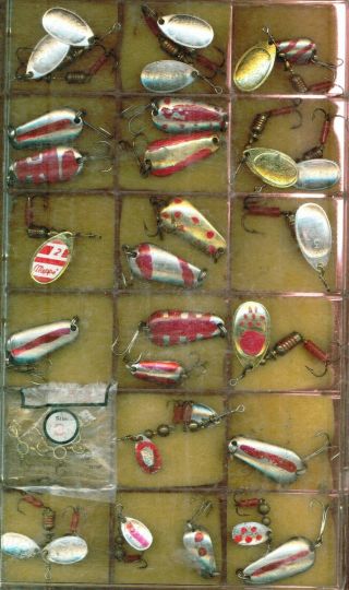 Mepps Vintage Fishing Lures≈made In France≈lot Of 30≈assorted Sizes