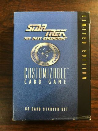 1994 Star Trek The Next Generation Customizable Card Game,  60 Card Starter Set