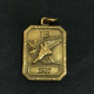 Vintage 1937 1st All Around Track And Field Charm - Chicago