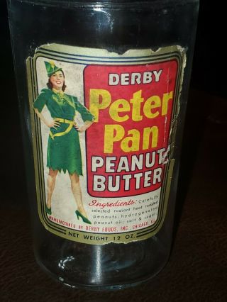 Vintage Derby Peter Pan Peanut Butter Jar & Lid 2
