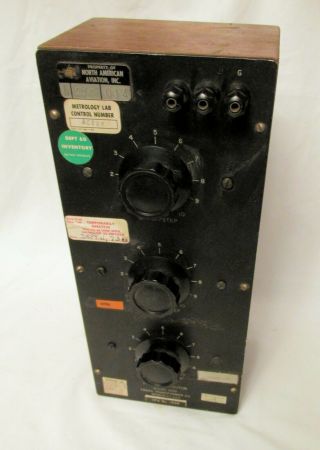Vintage Freed 1250 Decade Capacitor Wood Case