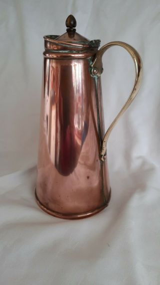 W.  A.  S.  Benson Arts & Crafts Copper & Brass Insulated Hot Water Jug C1900 2