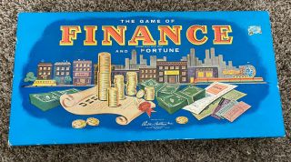 The Game Of Finance And Fortune Vtg 1955 Parker Brothers