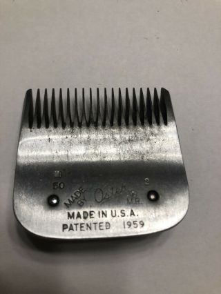 Vintage Barber Shop Oster Hair Clipper Blade No.  50 Size 2 /