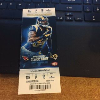 2015 St Louis Rams Vs Arizona Cardinals Nfl Football Ticket Stub 12/6 Quinn