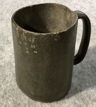 Antique Early Victorian 1/2 Pint Pewter Beer Tankard Good History Of Touch Marks