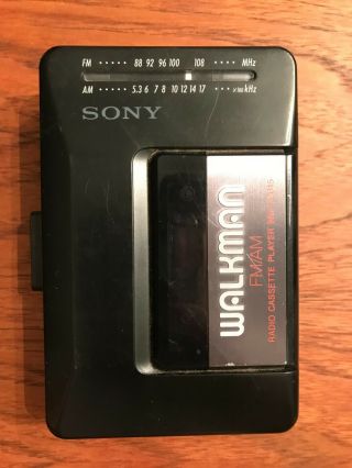 Vintage Sony Walkman Am/fm Radio Cassette Player Wm - F2015