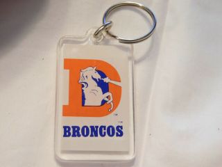 Vintage Keychain,  Denver Broncos,  Old Colors And Logo