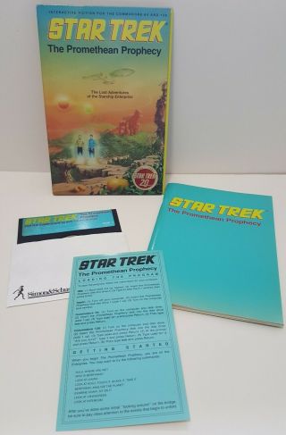 Vintage Star Trek Promethean Prophecy Commodore 64 128 C64 Computer Game
