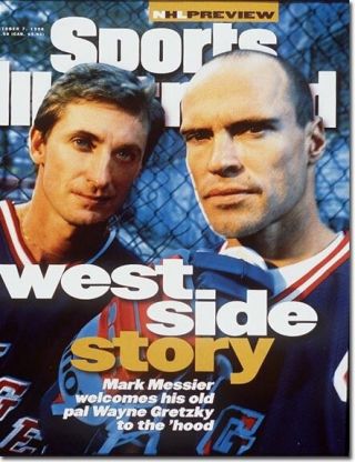 October 7,  1996 Mark Messier Wayne Gretzky York Ranger Sports Illustrated 1a