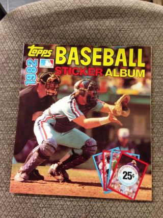 1982 Topps Baseball Sticker Book Album Gary Carter Montreal Expos