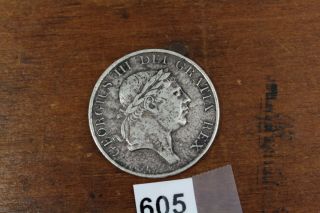 Antique Silver Coin George Iii Bank Token 3 Shilling 1814 Good Investment 605