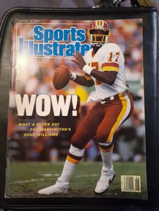 Sports Illustrated February 2,  1988 Doug Williams Washington Redskins Bowl