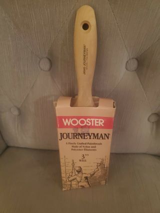 Wooster Journeyman 3 In.  Flat Wall Paint Brush J4540 Vintage Paint Brush