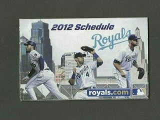 2012 Kansas City Royals Pocket Schedules Sponsored By Sprint