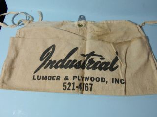 4 Vtg Cloth Tool Carpenter Nail Apron Some With Advertising