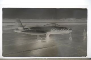 Vintage Aircraft Negative - Republic Yp - 84a - 5 - Re " Thunderjet "