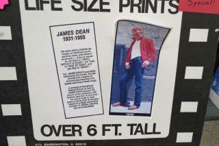 James Dean Life Size Print 34 " X 76 "