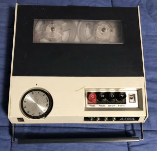 Vintage Aiwa Tp - 703 Portable Travel Reel To Reel Recorder - Parts