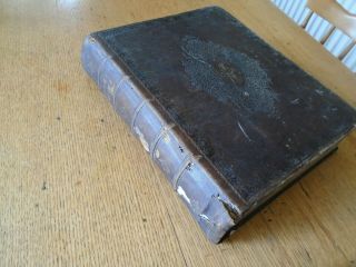 Large Antique Family Bible - 1856 - Henry 