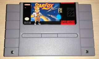 Star Fox Starfox Nintendo Snes Vintage Classic Game Cartridge