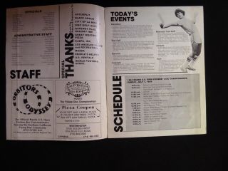 1984 US Open Frisbee Disc Wham - O Championships program 12 pages 3