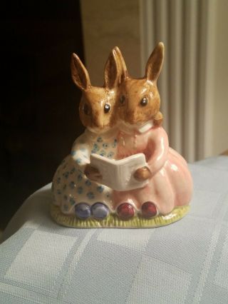 Vintage Royal Doulton Bunnykins Storytime Beatrix Potter Figurine Rabbits Bunny