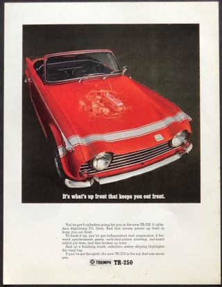1968 Triumph Tr250 Sales Brochure