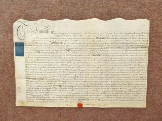 1771 Skillington Lincolnshire Georgian Vellum Deed Indenture,  Paper Document