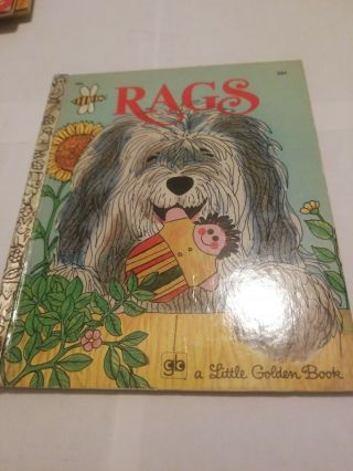 Vintage First Edition " A " Little Golden Book Rags Patricia Scarry 1970 Lgb