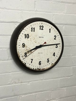 Vintage Antique Bakelite Smith Sectric Wall Clock 14 " Diameter Parts / Spares