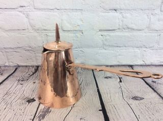 Arts & Crafts Copper Chocolate Pot,  Early 20th C,  Uk Delivery