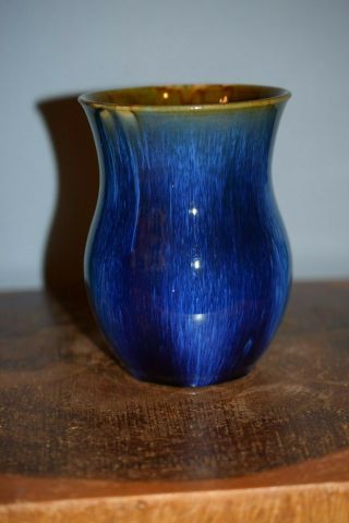 Antique Denby Danesby Electric Blue Vase - 1920 - 1939 (art Deco)