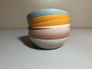 8 Lit Colorful Vintage Tupperware Cereal Bowls With Lids 155 2