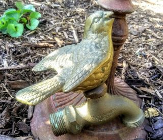 Vintage Brass Bird Faucet Flora & Fauna Spigot