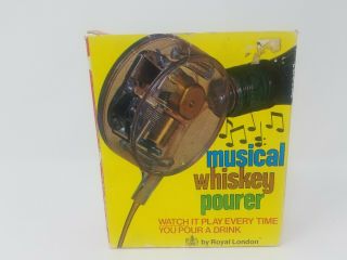 Whiskey Pourer - Musical " Pop Goes The Weasel " Wind Up Royal London Vintage 1971